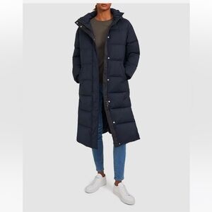 Theory puffer long hooded coat ( City Polly )